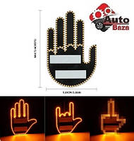 LED табличка автомобильная LED ладонь рука подсветка на заднее стекло с ДУ средний палец жест благодарности