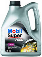 MOBIL 4л Super 2000 10W-40 напівсинтетика ACEA A3/B3, MB-Approval 229. 1, VW501 01/505 00