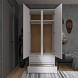 Шафа дводверна Лайт ШЛ-2 з шухлядами, Німфея Альба, фото 3