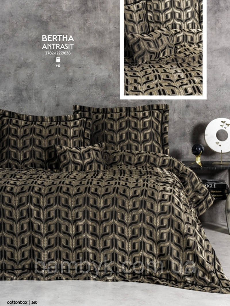 Покривало 250x260 з наволочками жакардове стильне гарне якісне Cotton Box Туреччина