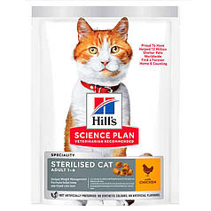 Hill's sterilised cat Young Adult with Chicken Сухий корм з куркою для стерилізованих котів і кішок 3кг