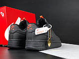 Чоловічі кросівки Nike Air Force 1 Limited стильні повсякденні чорні, фото 5