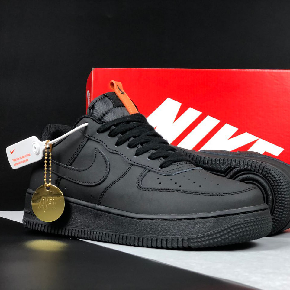 Чоловічі кросівки Nike Air Force 1 Limited стильні повсякденні чорні