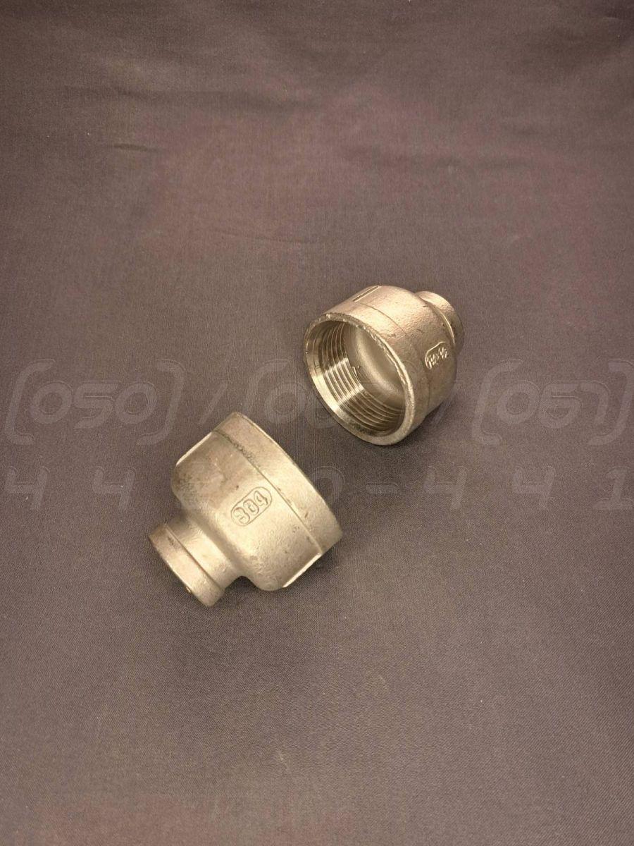 Муфта перехідна нержавіюча Ду=32х15 (1"1/4х1/2") лита ISO 4144, EN 10241, DIN 2987