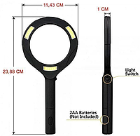 Лупа з підсвічуванням MAGNIFIER HG-BL010/WD-370