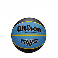 Мини-Мяч баскетбольный Wilson MVP MINI BSKT BK BL SS20 ZR, код: 7815805