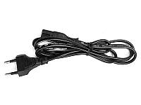 Сетевой шнур для радиоприемника, черный/тонкие 2х0,75mm/ 1,5m ART-1288 (500 шт)