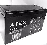 Аккумуляторы ATEX 12v7Ah AX 12-7 (10 шт/ящ)