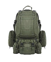 Рюкзак тактический с подсумками 55 л, (53х35х22 см), b08, олива ART 8144