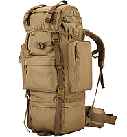 Тактический рюкзак Койот с рамой 75 л, Рюкзак для военных, Прочный рюкзак, Армейский рюкзак TRICON