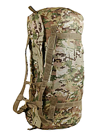 Тактическая Сумка-баул 120 л Мультикам, Вместительный баул для военных, Прочный рюкзак SNAP