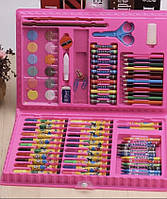 Набор для детского творчества в чемодане из 86 предметов розовый EL-1095 (24 шт/ящ)