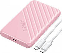 Внешний корпус Orico карман для HDD SSD 2.5" USB-C 3.1 6 Gbps Pink (ORICO-25PW1C-C3-PK-EP)