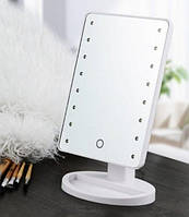 Складное зеркало с Led подсветкой Large Led Mirror, настольное круглое зеркало для макияжа GIZMO