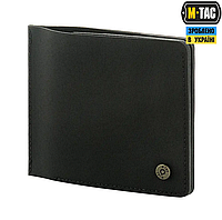 Мужской кошелек М-Tac Черный, портмоне для денег, бумажник на кнопке, портмоне мужской DAYK