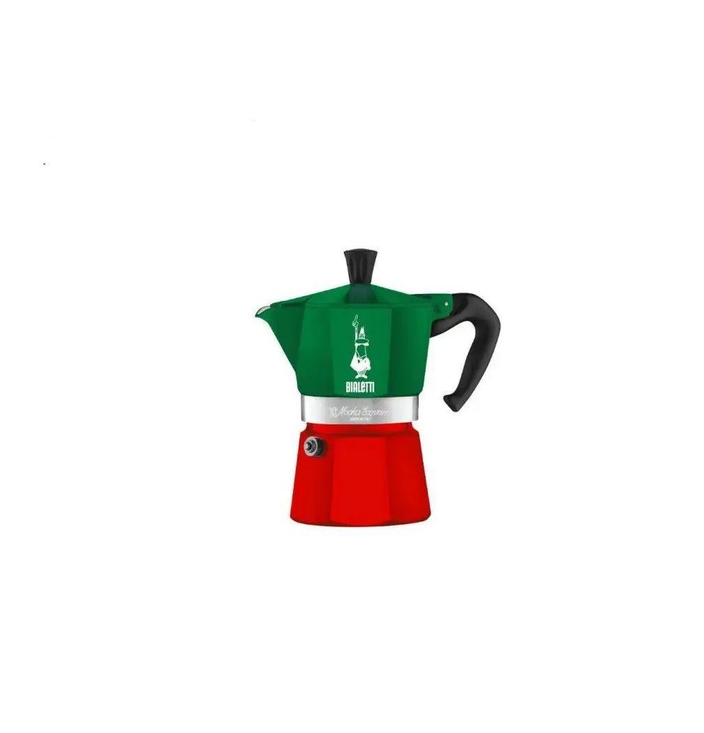 Итальянская гейзерная кофеварка Bialetti Moka E Italia 270 мл на 6 чашек (0005323) - фото 1 - id-p1616374418