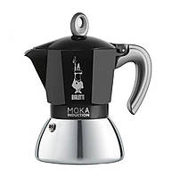 Гейзерная кофеварка Bialetti New Moka Induction на 6 чашек Черная (6936)