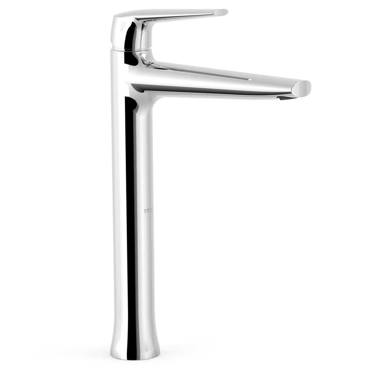 Змішувач для умивальника із високим виливом TRES Fuji хром латунь 175904 28180301, фото 1