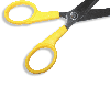 Ножницы канцелярские с желтой ручкой 20см/10см, фото 4