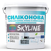 Краска силиконовая для ванной кухни и помещений с повышенной влажностью SkyLine 4200 г Белый ZR, код: 7443609