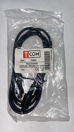Шнур оптичний, toslink plug - toslink plug TCOM ( 1.5метра, Ø4мм), фото 1
