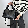 Жіноча стильна сумка з ручкою Lanvera 1917 Чорна, фото 2