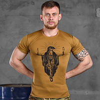 Армейская футболка Odin койот тактическая мужская потоотводная футболка с принтом Мадонна prp