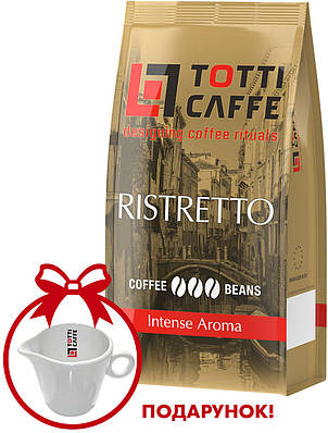 Кава в зернах TOTTI Caffe Ristretto, пакет 1000г + ПОДАРУНОК