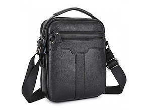Чоловіча сумка-месенджер через плече з натуральної шкіри