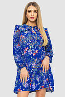 Платье с принтом, цвет синий, 214R798