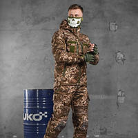 Тактическая форма 5.11 пиксель армейский костюм софтшел на флисовой подкладке с наколенниками prp