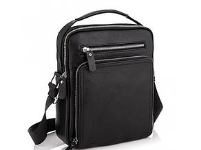 Чоловіча сумка-месенджер через плече з натуральної шкіри