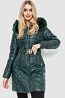 Куртка жіноча зимова, колір темно-зелений, 244R709