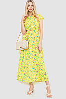 Платье с цветочным принтом, цвет желтый, 214R055