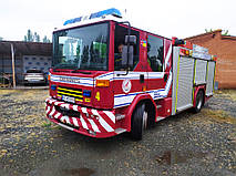 Виробництво та заміна лобового скла триплекс на пожежній машині Dennis Sabre у Нікополі (Україна). 3