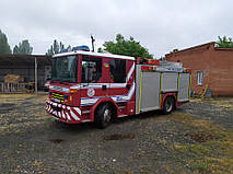 Виробництво та заміна лобового скла триплекс на пожежній машині Dennis Sabre у Нікополі (Україна). 4