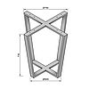 Підстілля каркас для столу з металу 750×750mm, H=730mm, фото 7