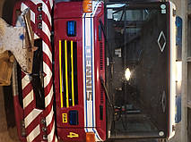 Виробництво та заміна лобового скла триплекс на пожежній машині Dennis Sabre у Нікополі (Україна). 5