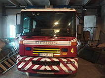 Виробництво та заміна лобового скла триплекс на пожежній машині Dennis Sabre у Нікополі (Україна). 7