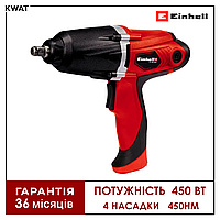 Гайковерт электрический 450 Вт Einhell CC-IW 450 450 Нм 4 насадки Патрон 1/2"