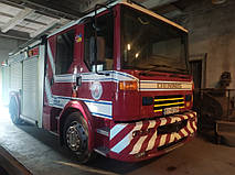 Виробництво та заміна лобового скла триплекс на пожежній машині Dennis Sabre у Нікополі (Україна). 11