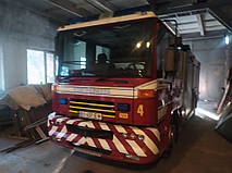 Виробництво та заміна лобового скла триплекс на пожежній машині Dennis Sabre у Нікополі (Україна). 13