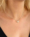 Кольє срібне із перлами та золотом 1077.45, фото 2