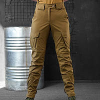 Военные женские штаны рип-стоп койот качественные штаны с поясом на резинке брюки для женщин ЗСУ 46 prp