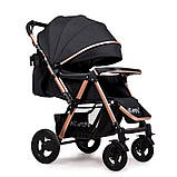 Прогулянкова коляска Ninos Maxi Black, фото 4