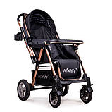 Прогулянкова коляска Ninos Maxi Black, фото 5