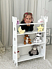 Дитяча поличка біла для іграшок, фото 6
