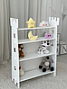 Дитяча поличка біла для іграшок, фото 8