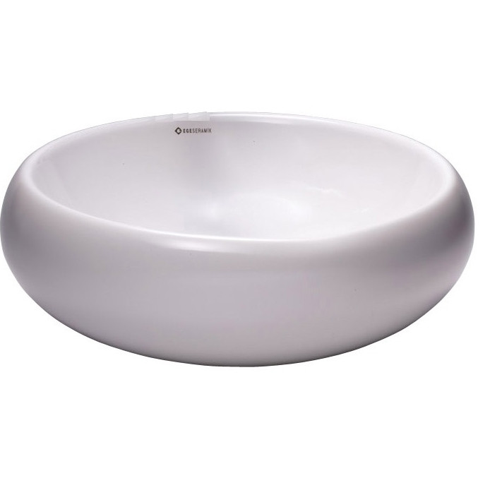 Накладний умивальник EGE Vitrifiye Lagina 435x155x435мм (35431) Білий, фото 1