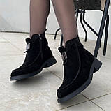 Черевики замшеві демісезоннні чорні /23429/ 37р, фото 2